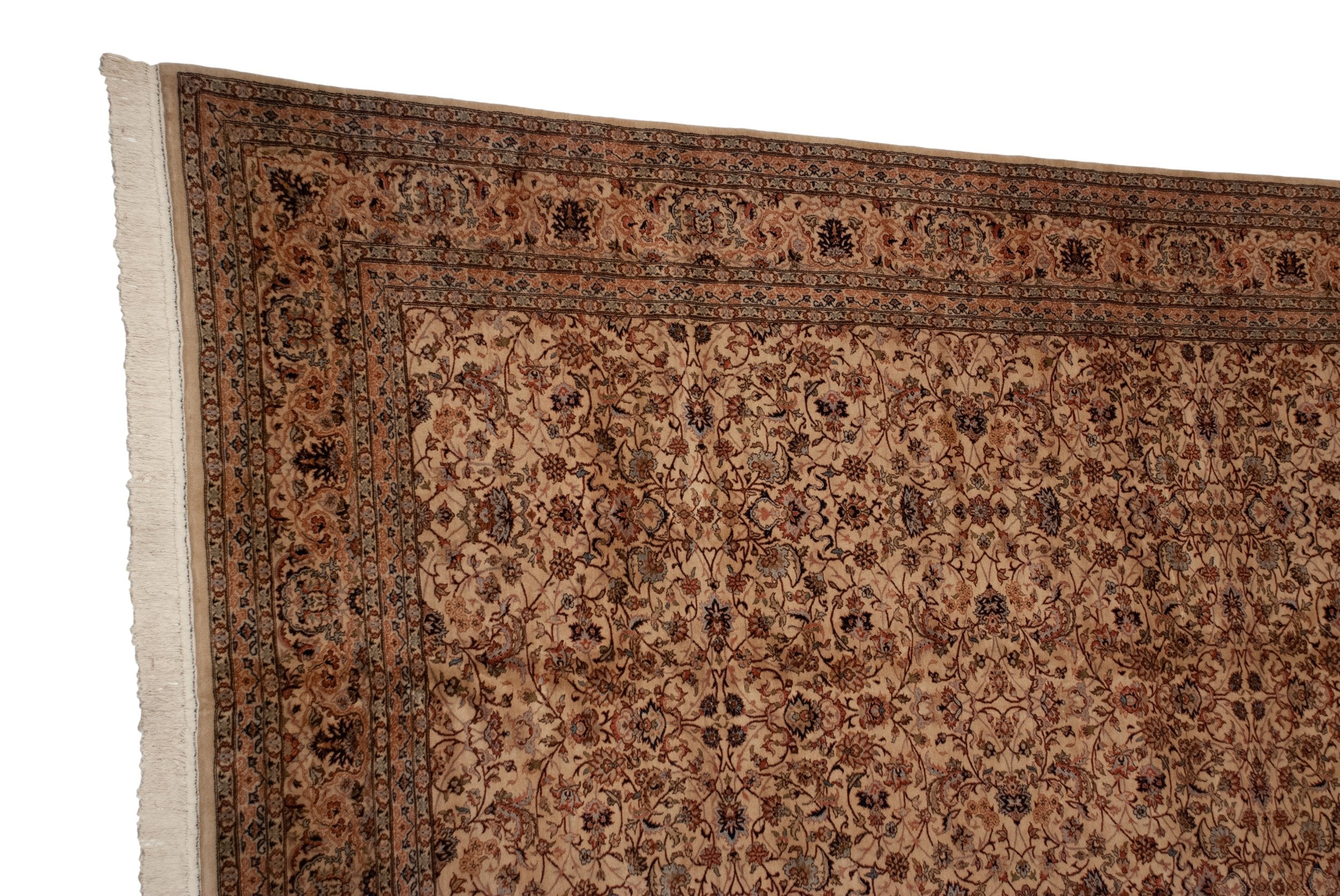 12x17.5 Vintage Pakistani Isfahan Design Carpet by Old New House® - product image 11 for Resin Society