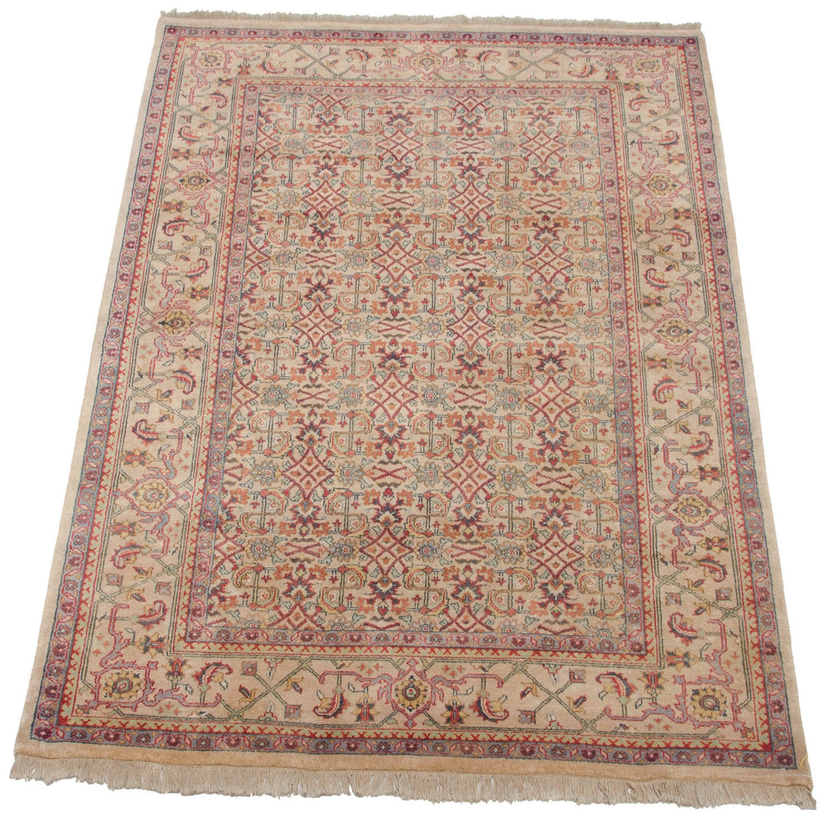6x9 Vintage Indian Mahal Design Carpet by Old New House® - product image 5 for Resin Society