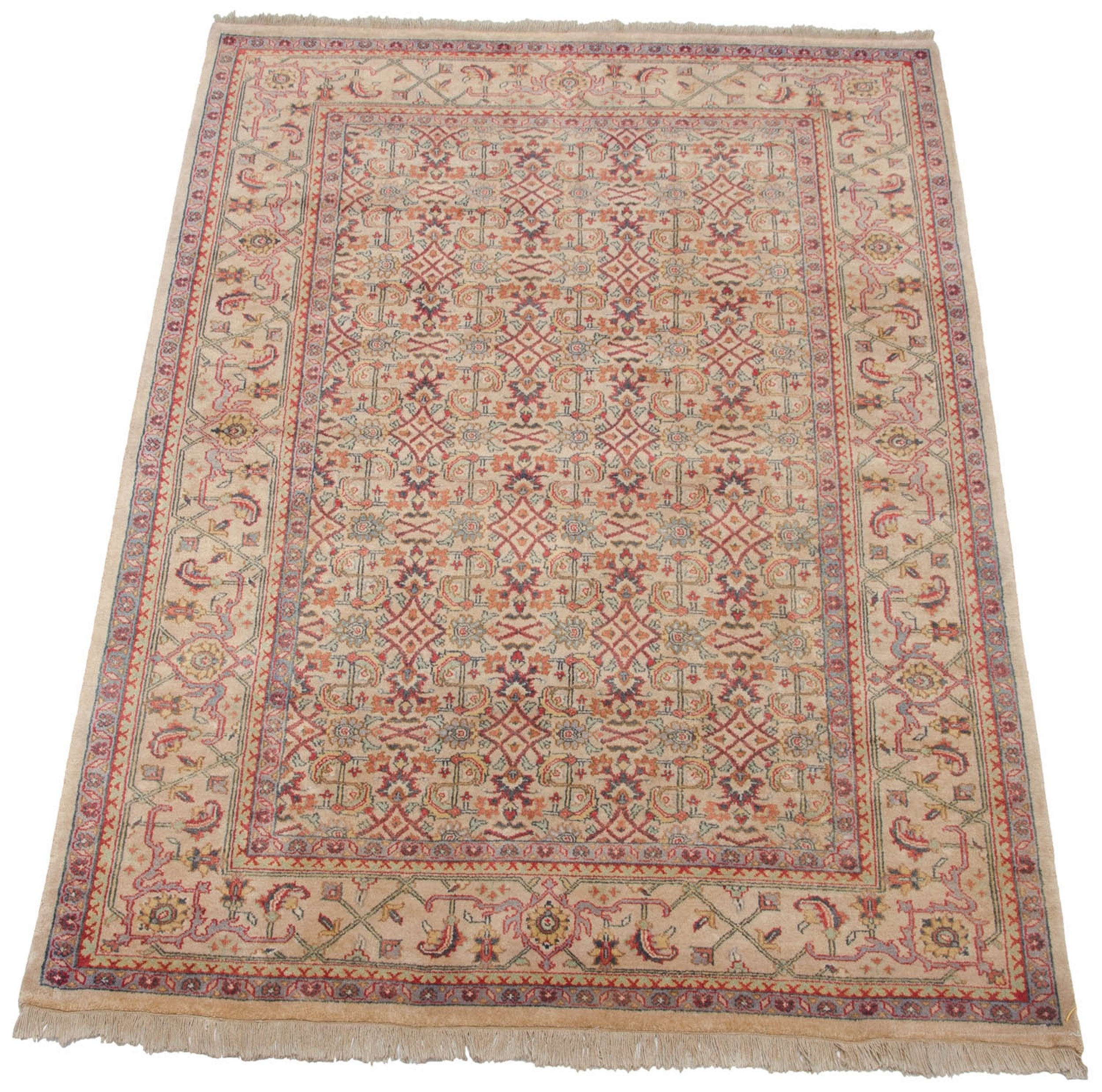 6x9 Vintage Indian Mahal Design Carpet by Old New House® - product image 5 for Resin Society