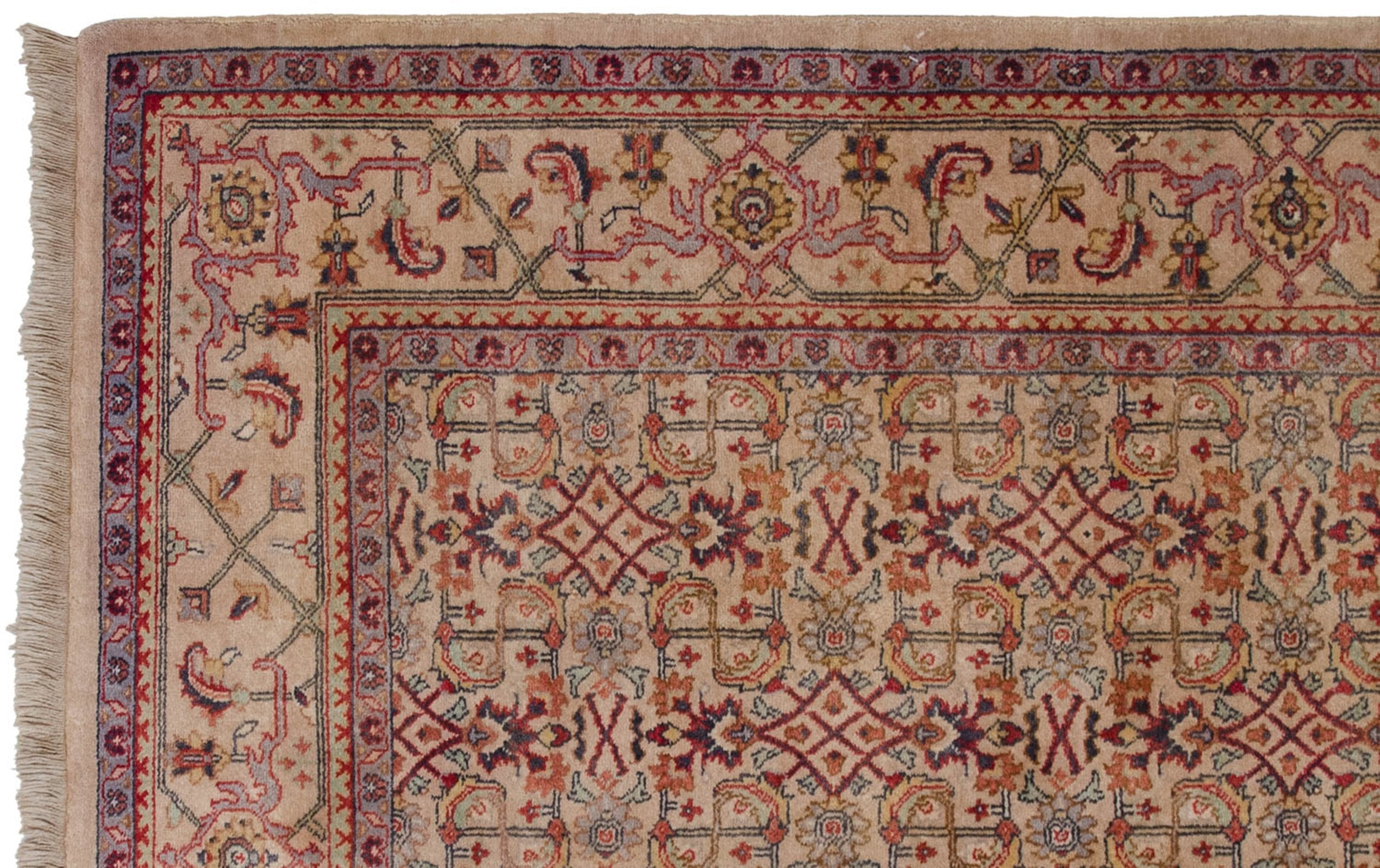 6x9 Vintage Indian Mahal Design Carpet by Old New House® - product image 6 for Resin Society