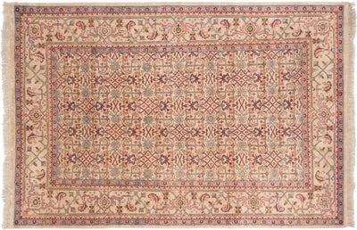 6x9 Vintage Indian Mahal Design Carpet by Old New House® - product image 10 for Resin Society