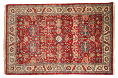 6x9 Vintage Indian Heriz Design Carpet by Old New House® - main product image for Resin Society