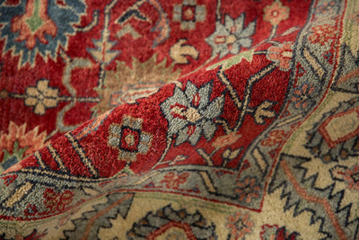 6x9 Vintage Indian Heriz Design Carpet by Old New House® - product image 8 for Resin Society