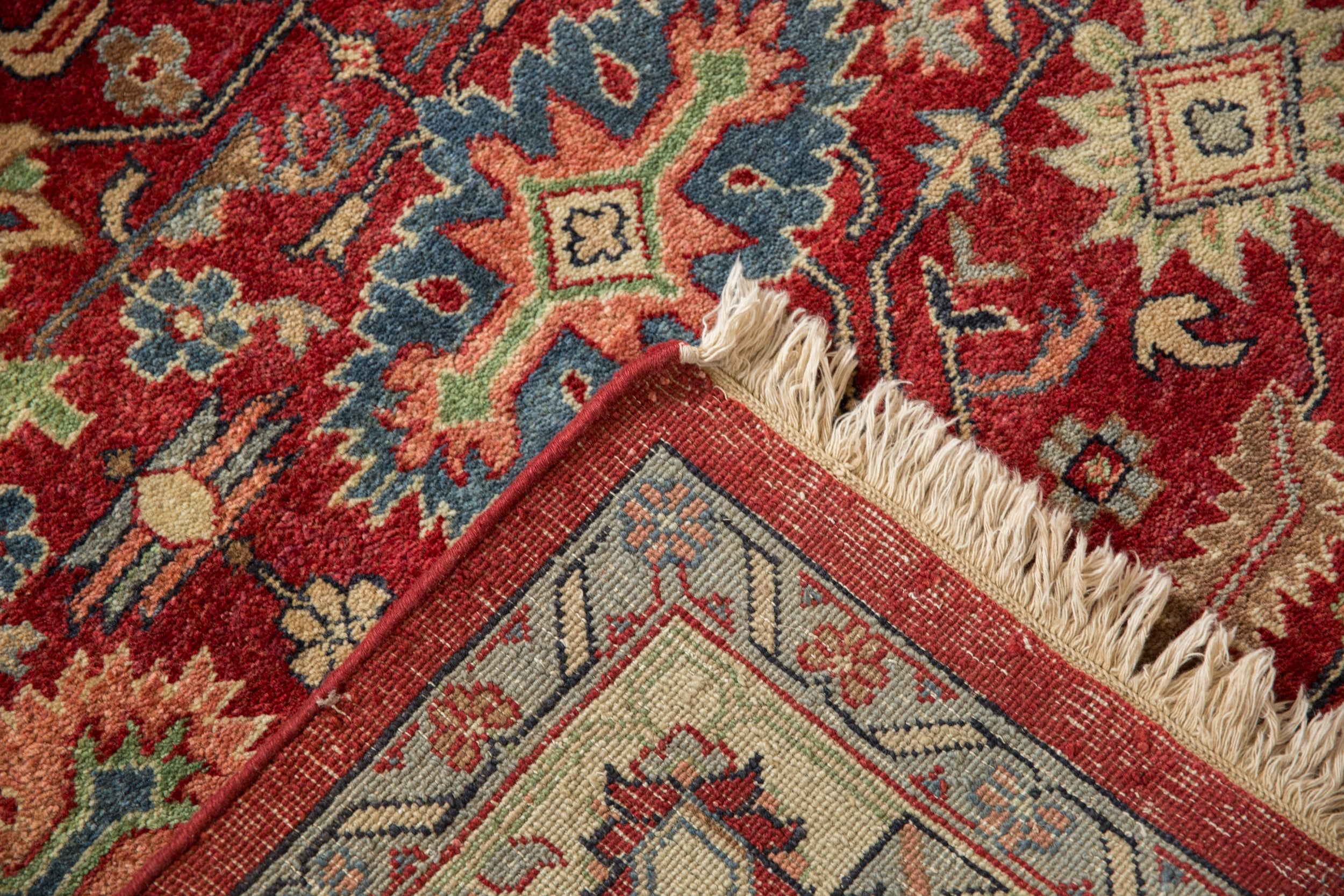 6x9 Vintage Indian Heriz Design Carpet by Old New House® - product image 5 for Resin Society