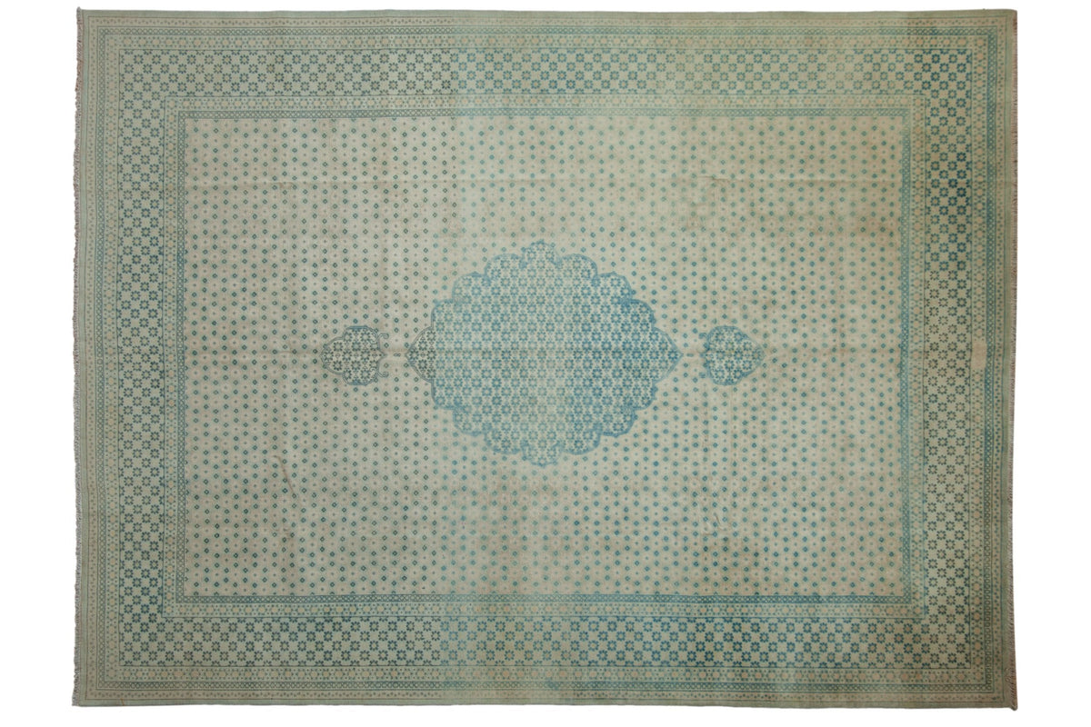 9x11.5 Vintage Distressed Bulgarian Tabriz Design Carpet by Old New House® - main product image for Resin Society