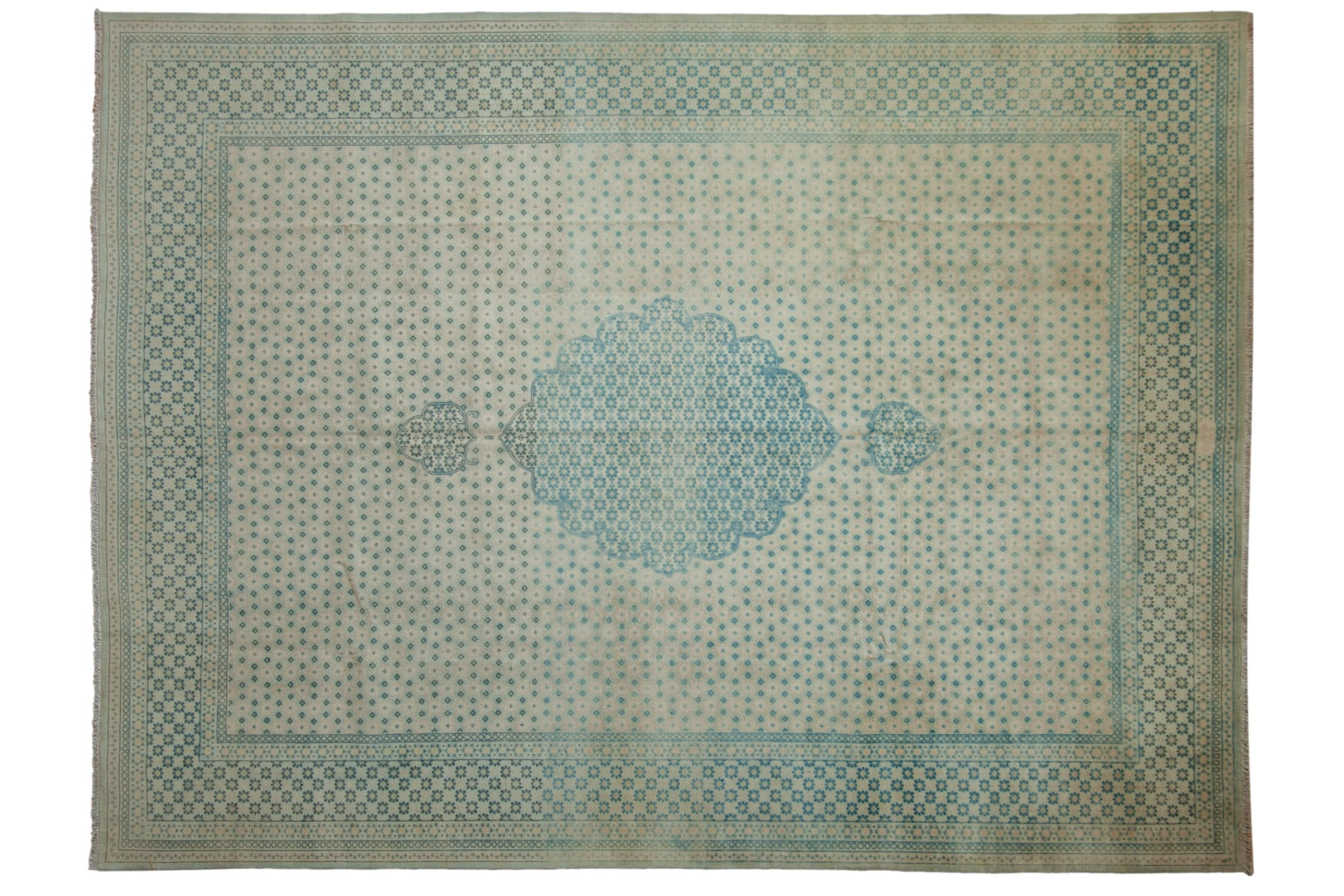 9x11.5 Vintage Distressed Bulgarian Tabriz Design Carpet by Old New House® - main product image for Resin Society