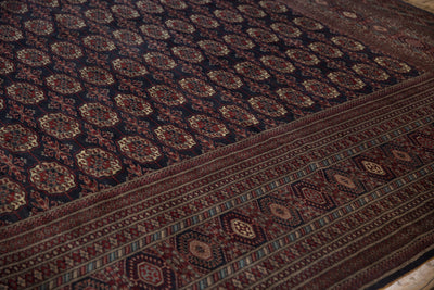 12x12.5 Vintage Fine Bokhara Square Carpet by Old New House® - product image 9 for Resin Society