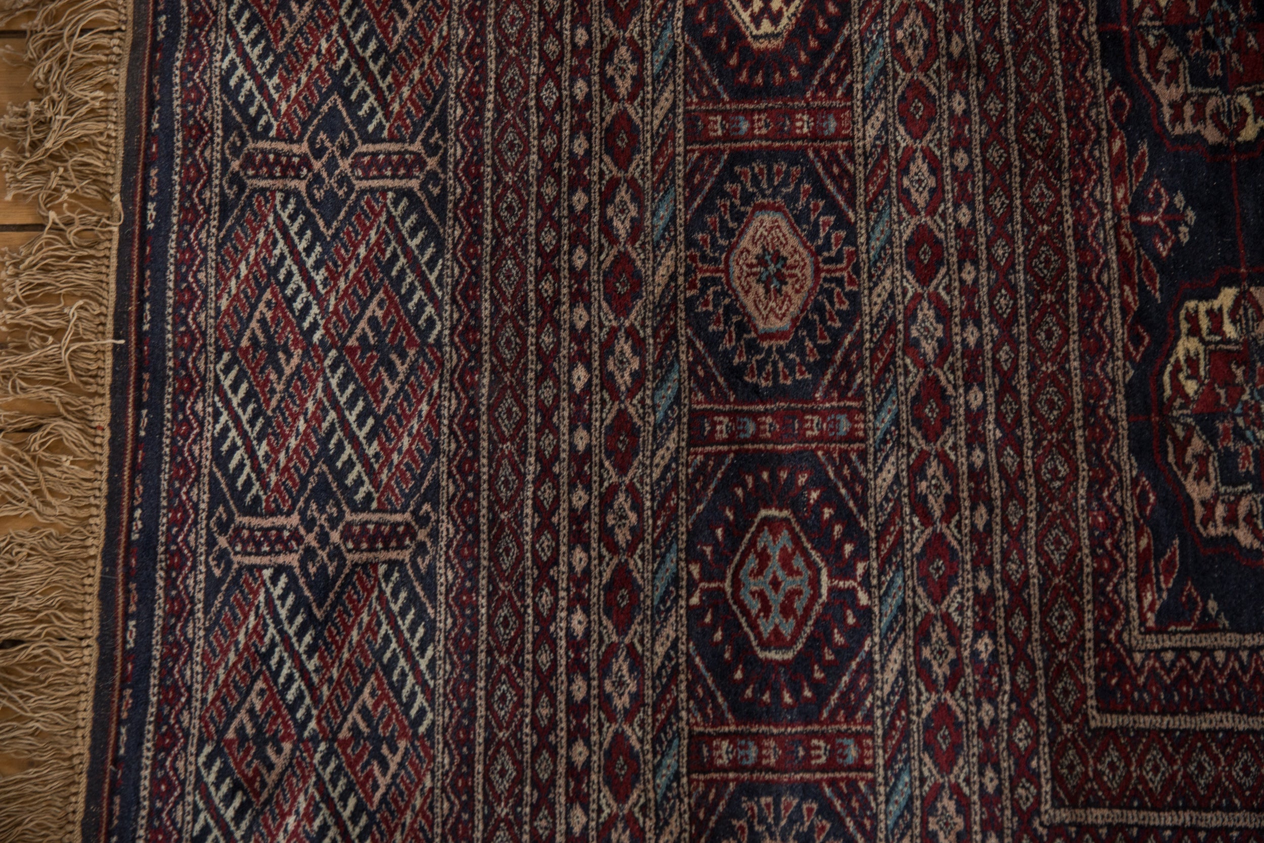 12x12.5 Vintage Fine Bokhara Square Carpet by Old New House® - product image 10 for Resin Society