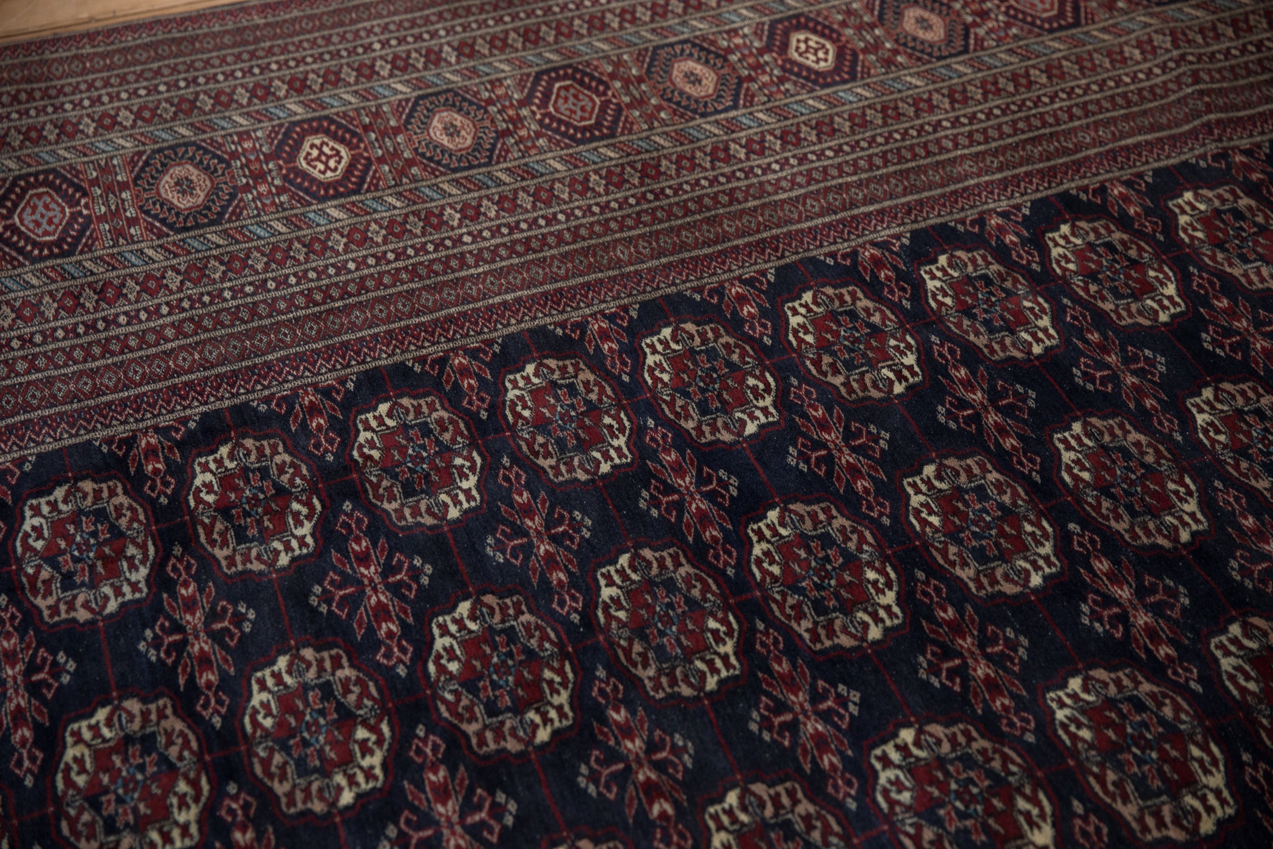 12x12.5 Vintage Fine Bokhara Square Carpet by Old New House® - product image 11 for Resin Society
