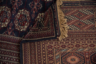 12x12.5 Vintage Fine Bokhara Square Carpet by Old New House® - product image 14 for Resin Society