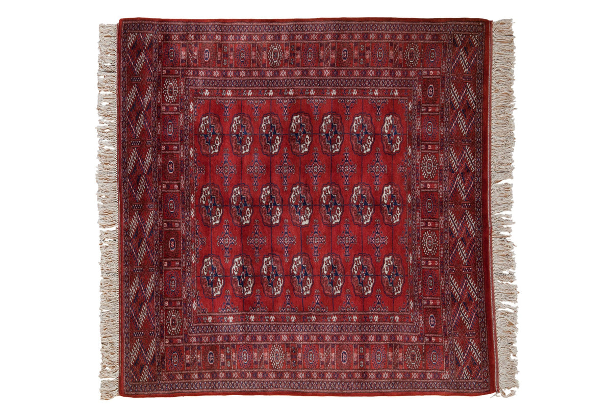 5x5 Vintage Fine Bokhara Square Rug by Old New House® - main product image for Resin Society
