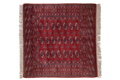 5x5 Vintage Fine Bokhara Square Rug by Old New House® - main product image for Resin Society