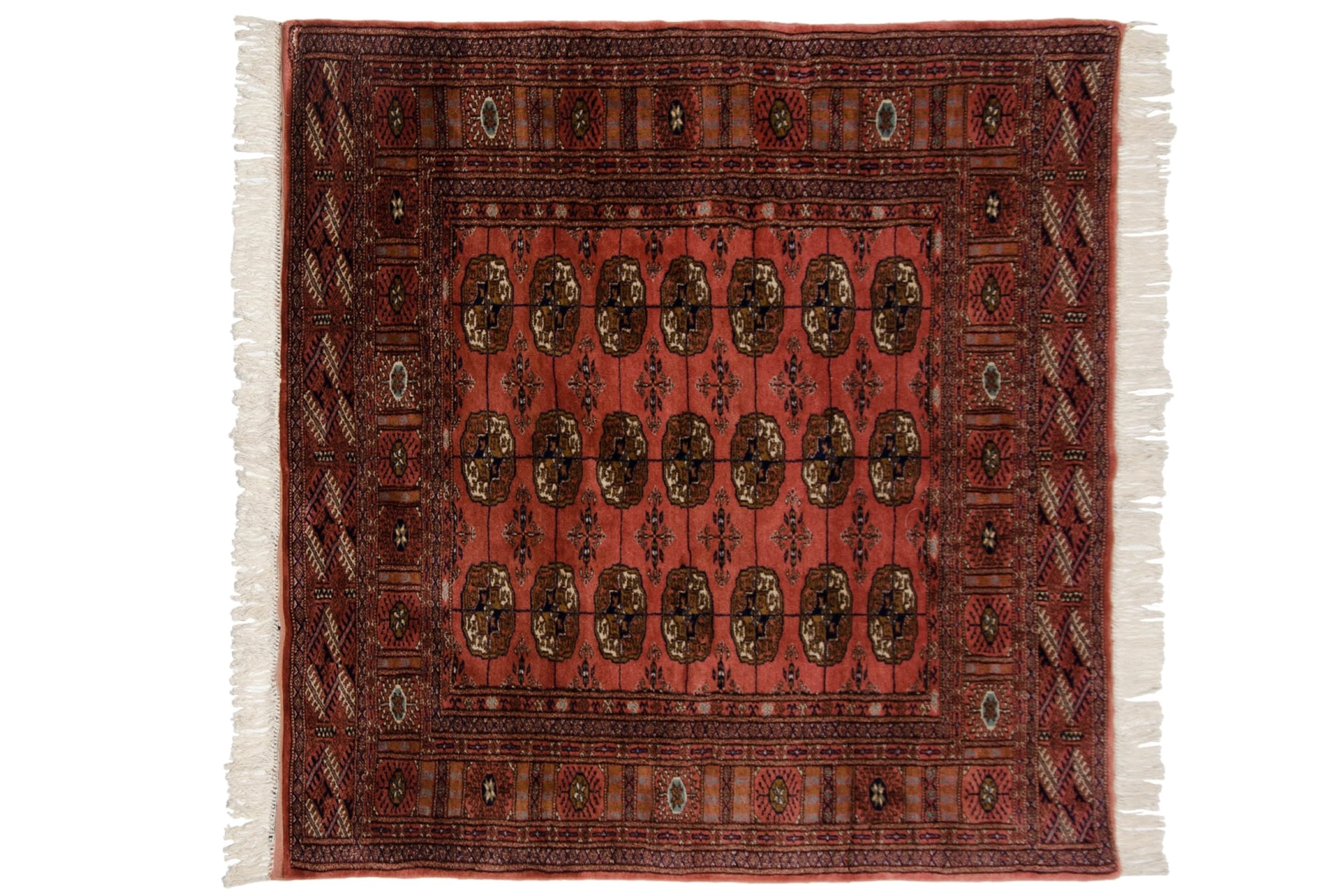 5x5 Vintage Fine Bokhara Square Rug by Old New House® - main product image for Resin Society