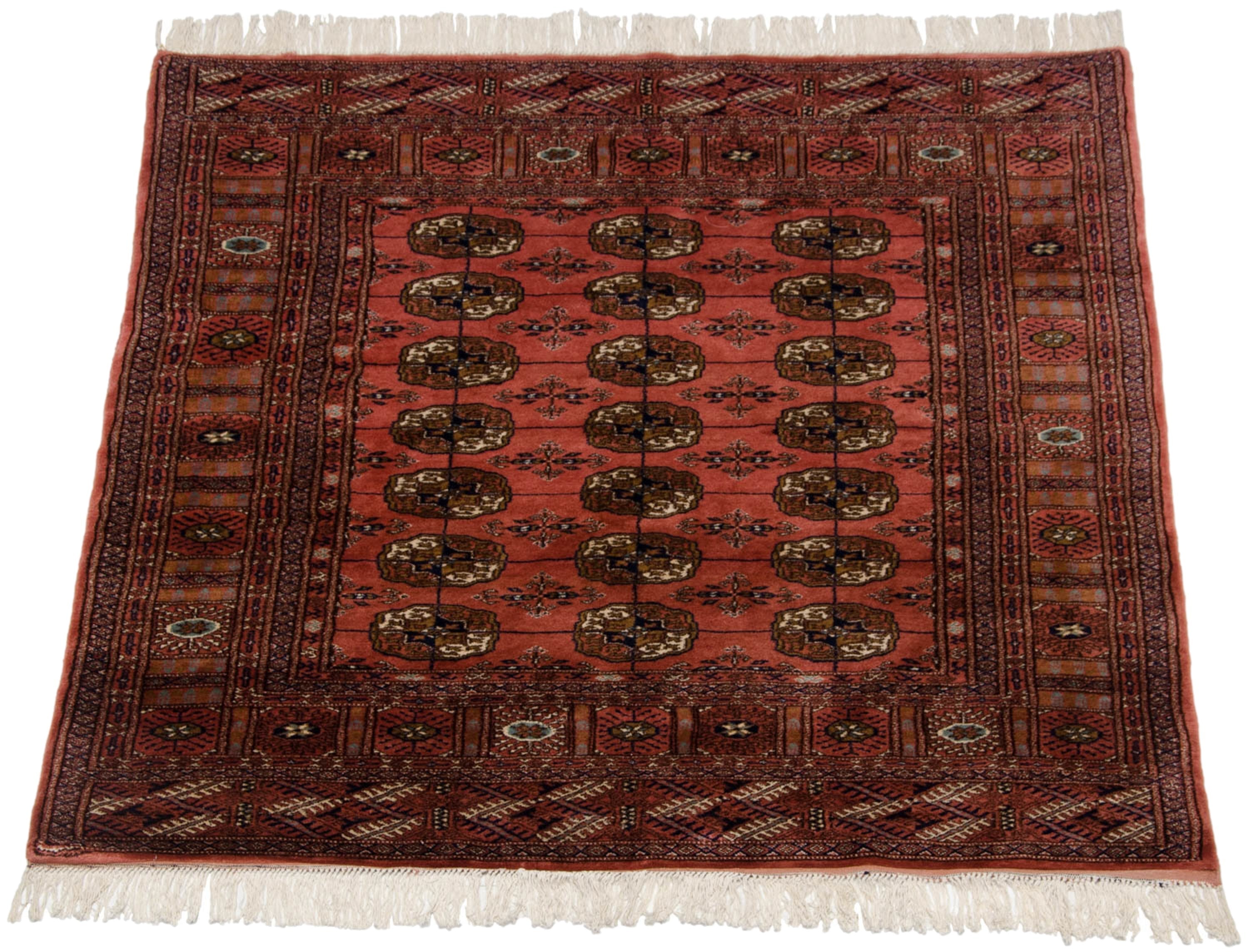 5x5 Vintage Fine Bokhara Square Rug by Old New House® - product image 3 for Resin Society