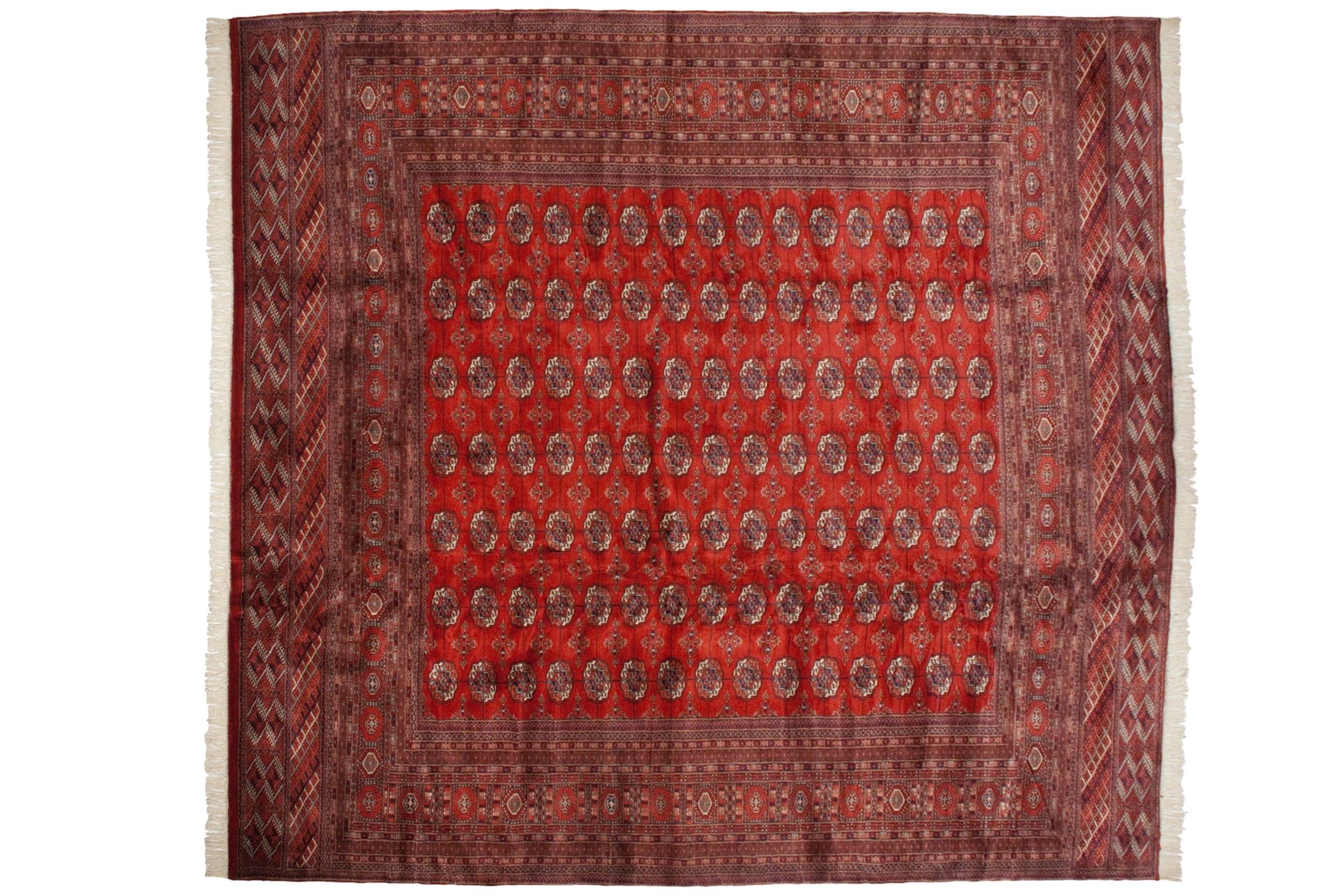12.5x13 Vintage Fine Bokhara Square Carpet by Old New House® - product image 2 for Resin Society