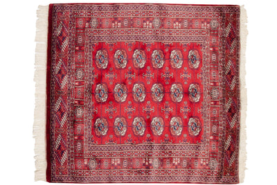 4x4.5 Vintage Fine Bokhara Square Rug by Old New House® - product image 2 for Resin Society