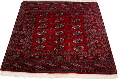 4x4.5 Vintage Fine Bokhara Square Rug by Old New House® - product image 4 for Resin Society