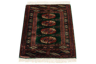 2x3 Vintage Fine Bokhara Rug Mat