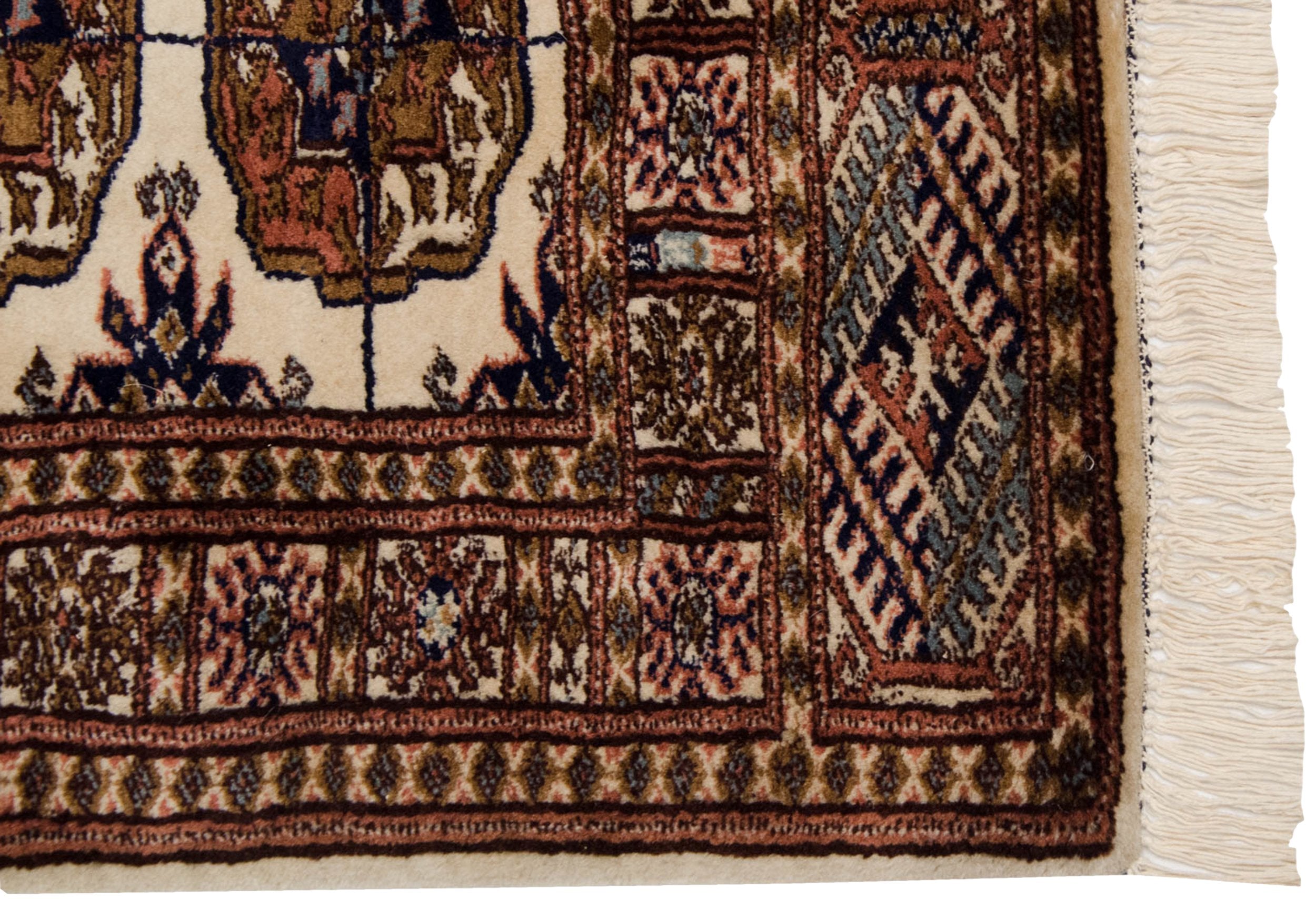 2x3 Vintage Fine Bokhara Rug Mat