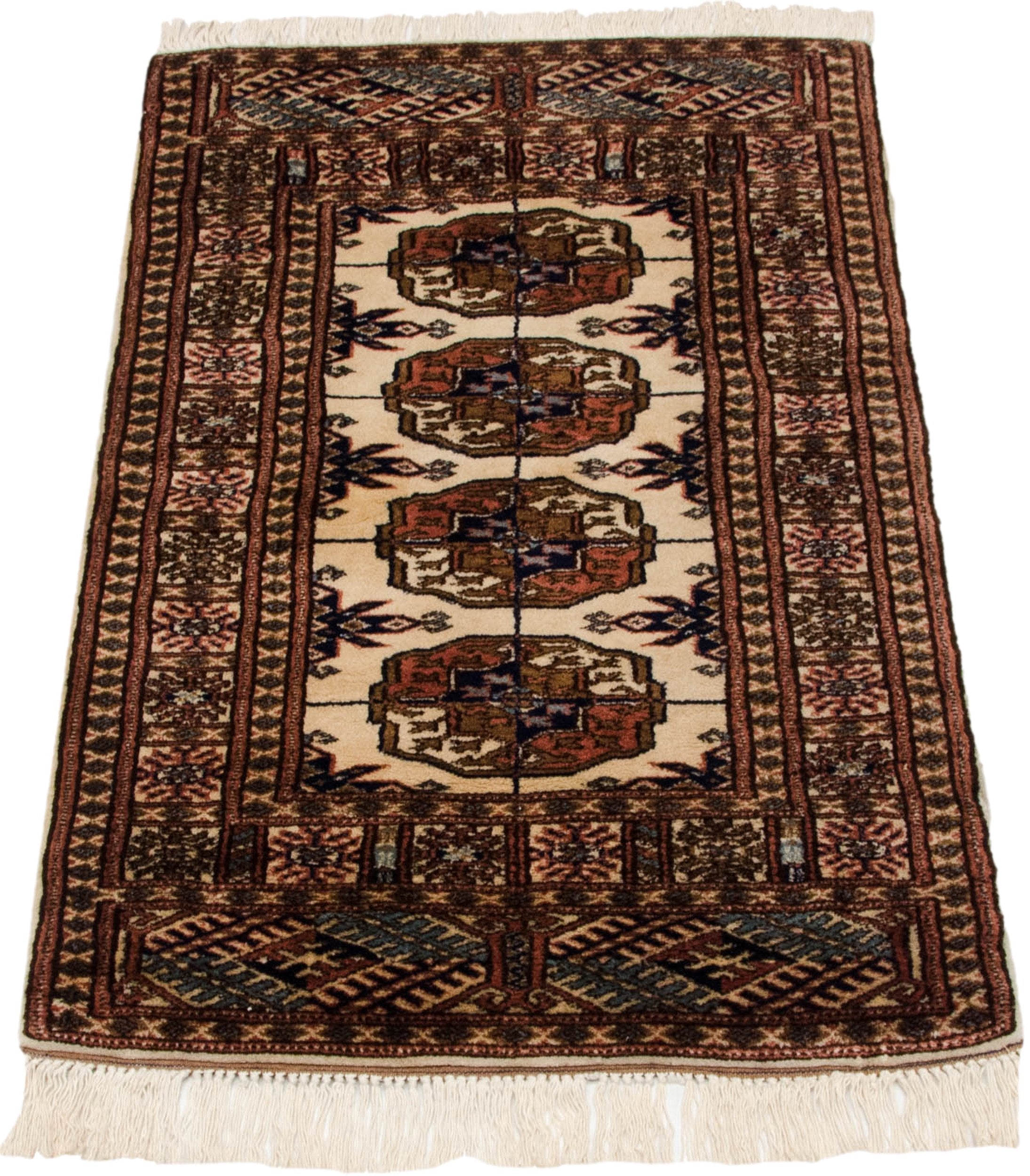 2x3 Vintage Fine Bokhara Rug Mat
