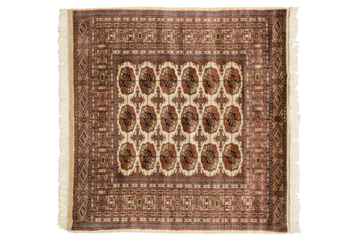 5x5 Vintage Fine Bokhara Square Rug by Old New House® - product image 2 for Resin Society