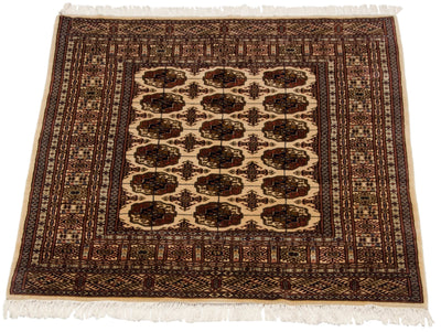 5x5 Vintage Fine Bokhara Square Rug by Old New House® - product image 3 for Resin Society