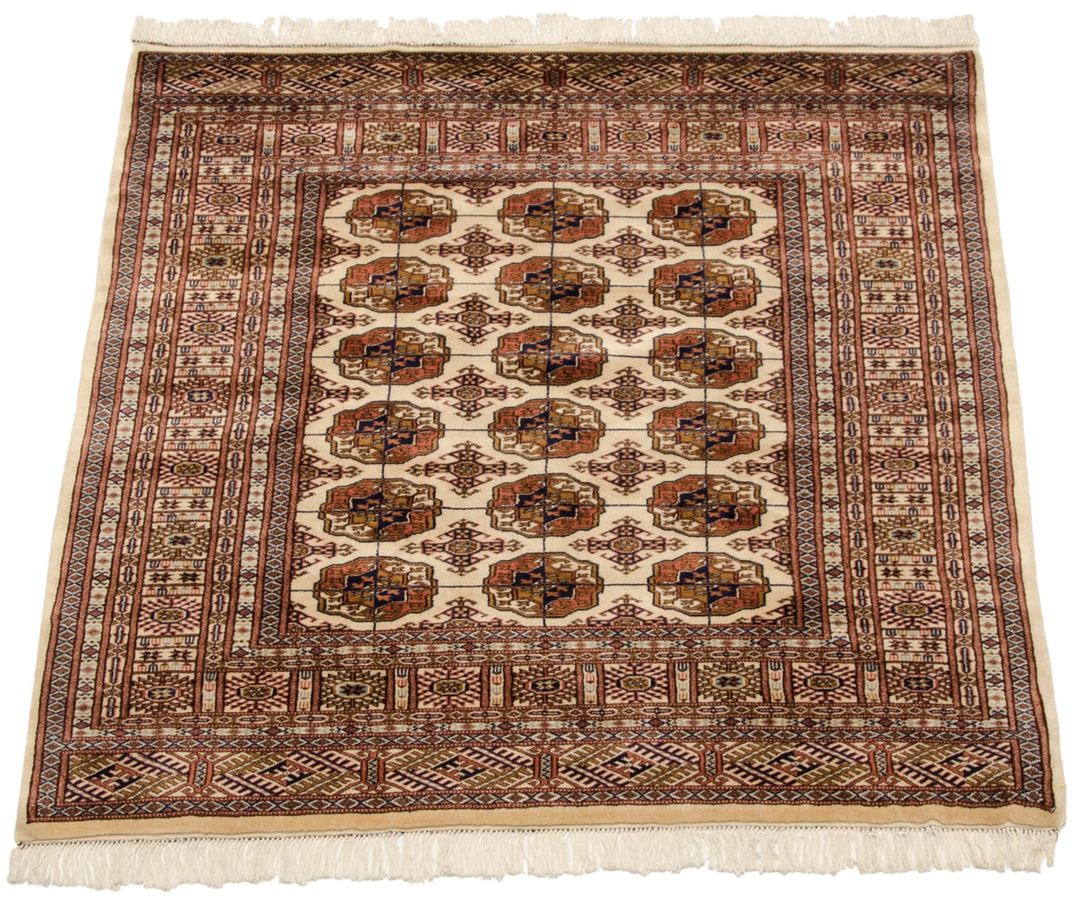 5x5 Vintage Fine Bokhara Square Rug by Old New House® - product image 6 for Resin Society