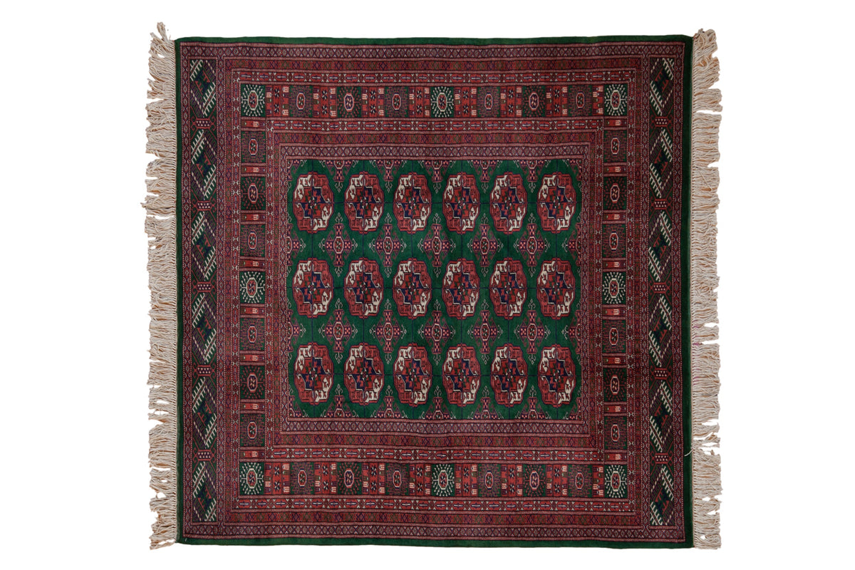 5x5 Vintage Fine Bokhara Square Rug by Old New House® - main product image for Resin Society