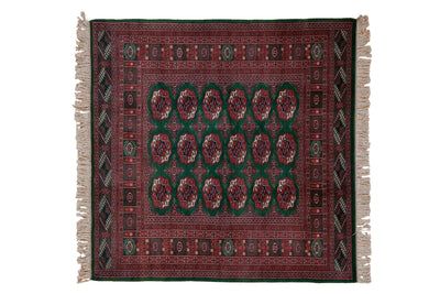 5x5 Vintage Fine Bokhara Square Rug by Old New House® - main product image for Resin Society