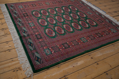 5x5 Vintage Fine Bokhara Square Rug by Old New House® - product image 7 for Resin Society