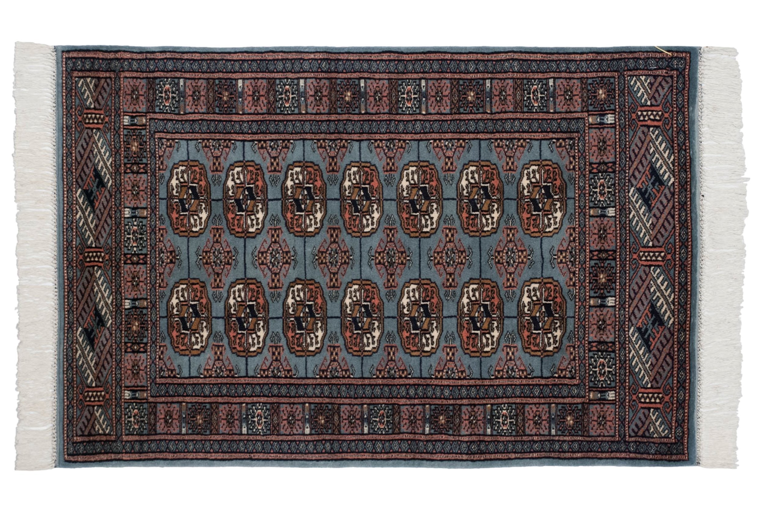 2.5x3 Vintage Fine Bokhara Square Rug by Old New House® - main product image for Resin Society
