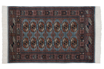 2.5x3 Vintage Fine Bokhara Square Rug by Old New House® - main product image for Resin Society