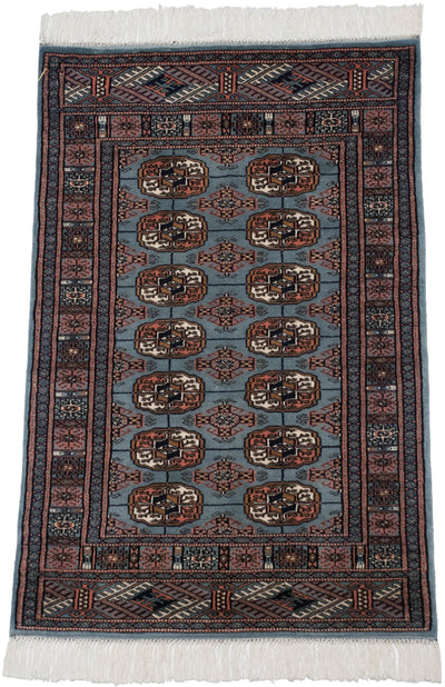 2.5x3 Vintage Fine Bokhara Square Rug by Old New House® - product image 3 for Resin Society