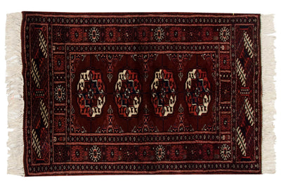 2x3 Vintage Fine Bokhara Rug Mat