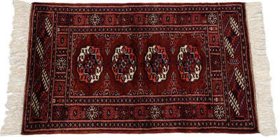 2x3 Vintage Fine Bokhara Rug Mat