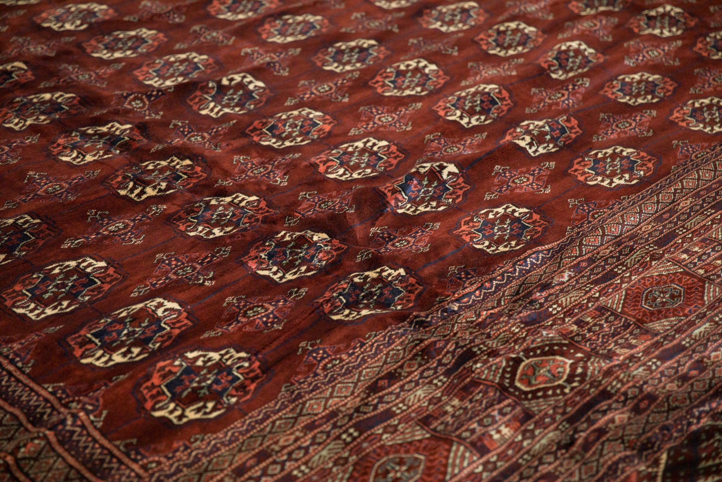 12x14.5 Vintage Fine Bokhara Carpet by Old New House® - product image 5 for Resin Society