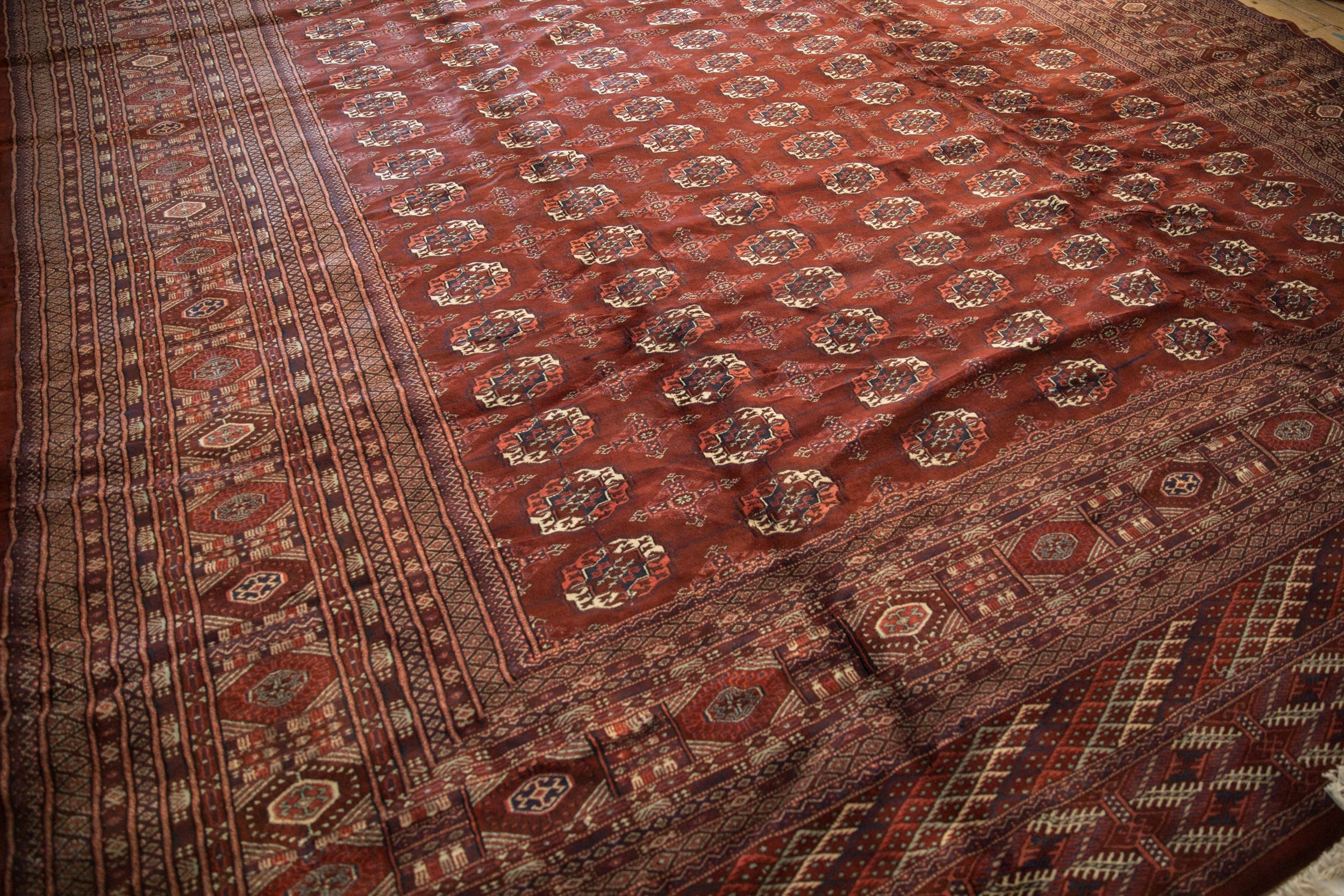 12x14.5 Vintage Fine Bokhara Carpet by Old New House® - product image 9 for Resin Society