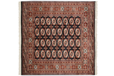 5.5x6 Vintage Fine Bokhara Square Carpet by Old New House® - product image 2 for Resin Society