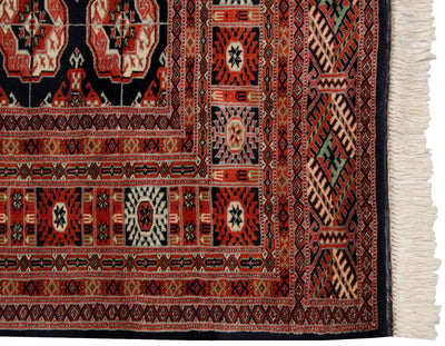 5.5x6 Vintage Fine Bokhara Square Carpet by Old New House® - product image 5 for Resin Society