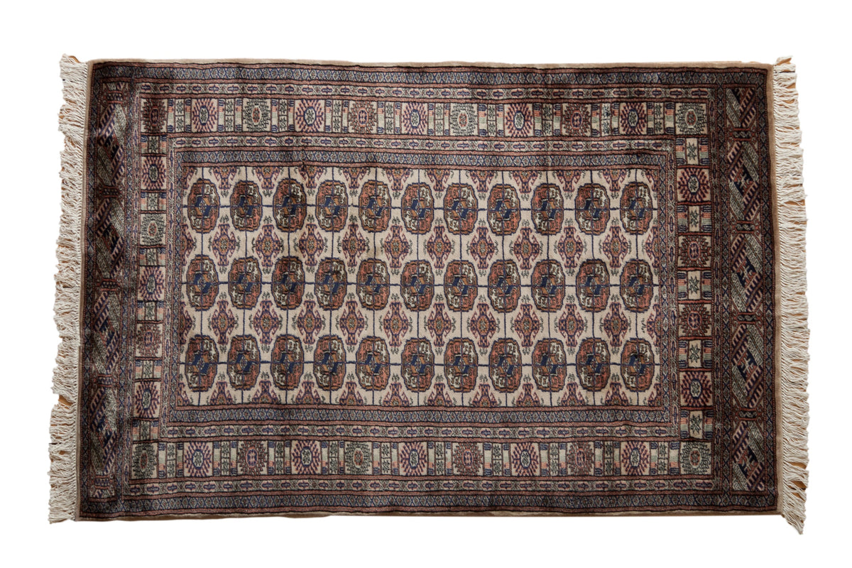 4x6.5 Vintage Fine Bokhara Rug by Old New House® - main product image for Resin Society
