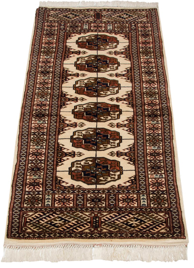 2x4.5 Vintage Fine Bokhara Rug Runner by Old New House® - product image 4 for Resin Society