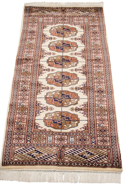 2x4.5 Vintage Fine Bokhara Rug Runner by Old New House® - product image 6 for Resin Society