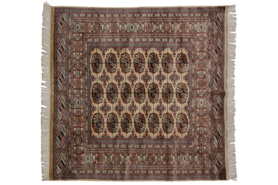 5x5.5 Vintage Fine Bokhara Square Rug by Old New House® - product image 2 for Resin Society