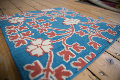2x2 New Indian Samarkand Design Square Rug Mat