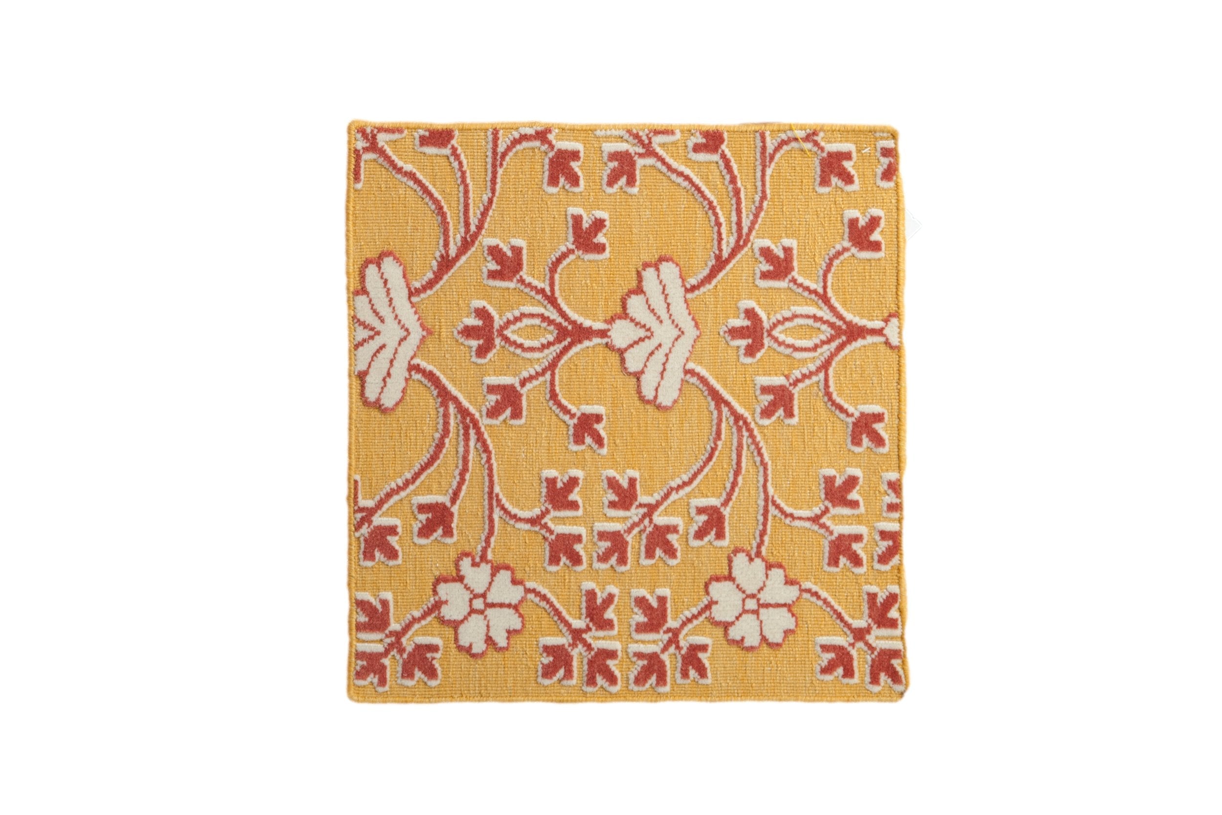 2x2 New Indian Samarkand Design Square Rug Mat