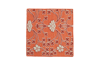 2x2 New Indian Samarkand Design Square Rug Mat