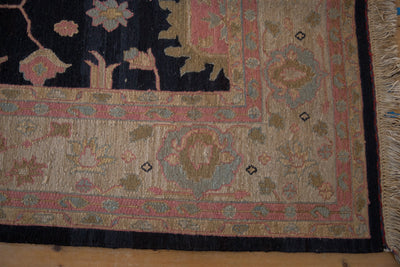 9x12 Vintage Tea Washed Indian Sultanabad Soumac Design Carpet by Old New House® - product image 3 for Resin Society