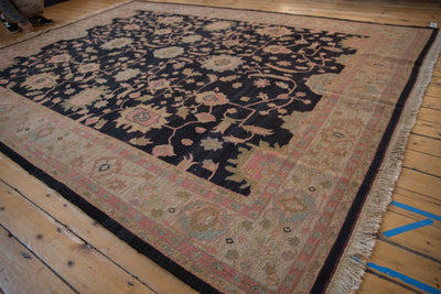9x12 Vintage Tea Washed Indian Sultanabad Soumac Design Carpet by Old New House® - product image 4 for Resin Society