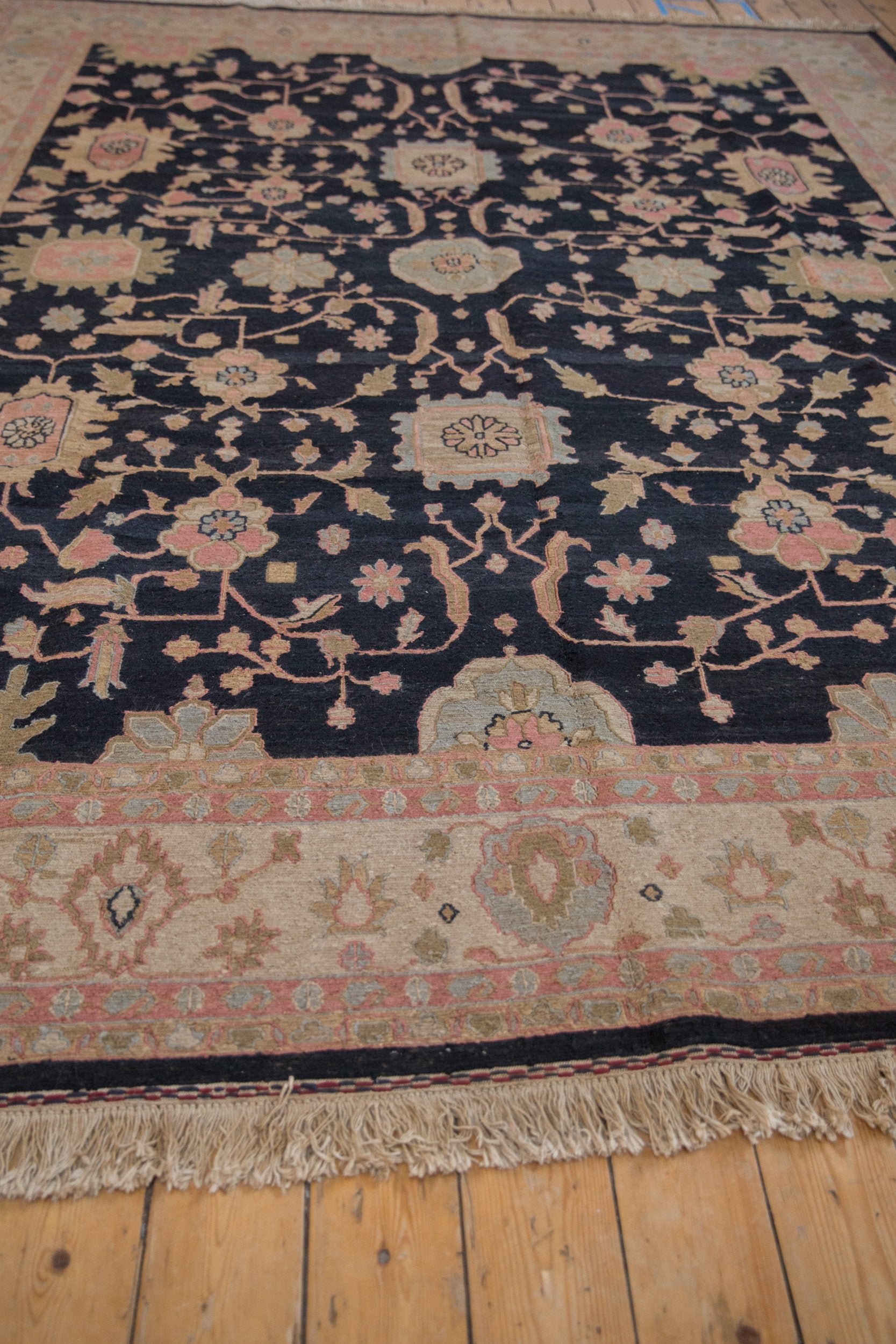 9x12 Vintage Tea Washed Indian Sultanabad Soumac Design Carpet by Old New House® - product image 7 for Resin Society