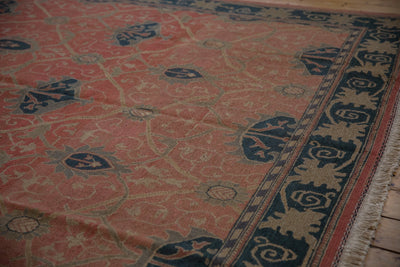 9x12 Vintage Tea Washed Indian Arts And Crafts Soumac Design Carpet by Old New House® - product image 4 for Resin Society